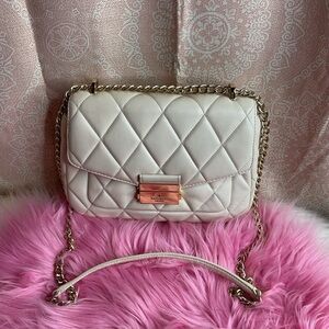 Kate Spade Cream Quilted Crossbody Bag